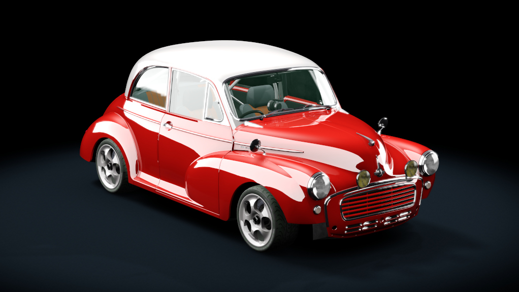 Morris Minor 1953 Sport, skin post_office_red