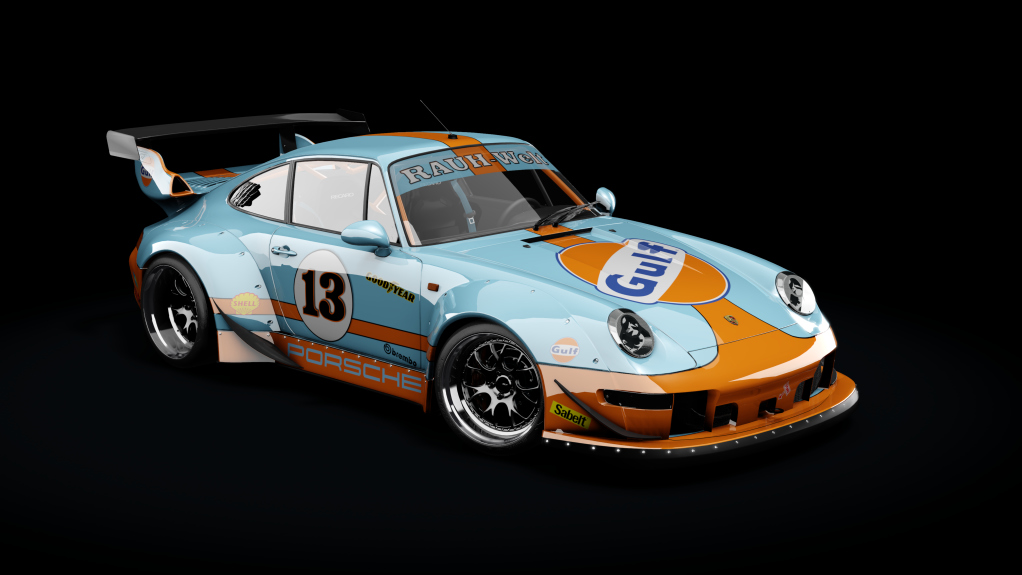 Porsche 911 993 RWB Formula Drift, skin 1_Gulf