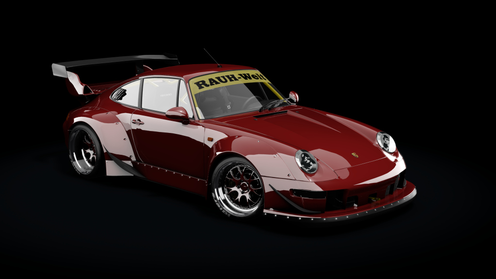 Porsche 911 993 RWB Formula Drift, skin Dark_Red