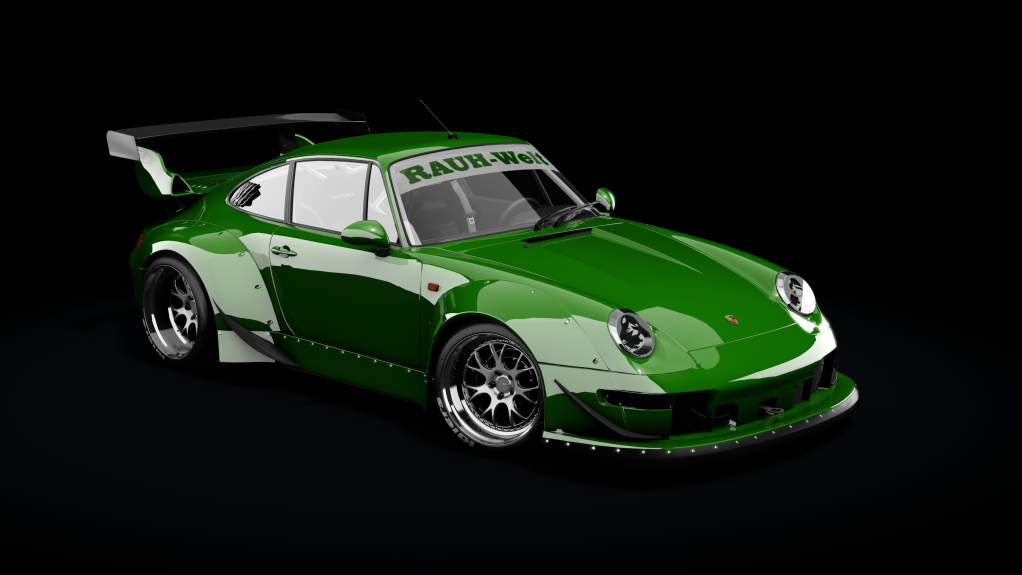 Porsche 911 993 RWB Formula Drift, skin Green