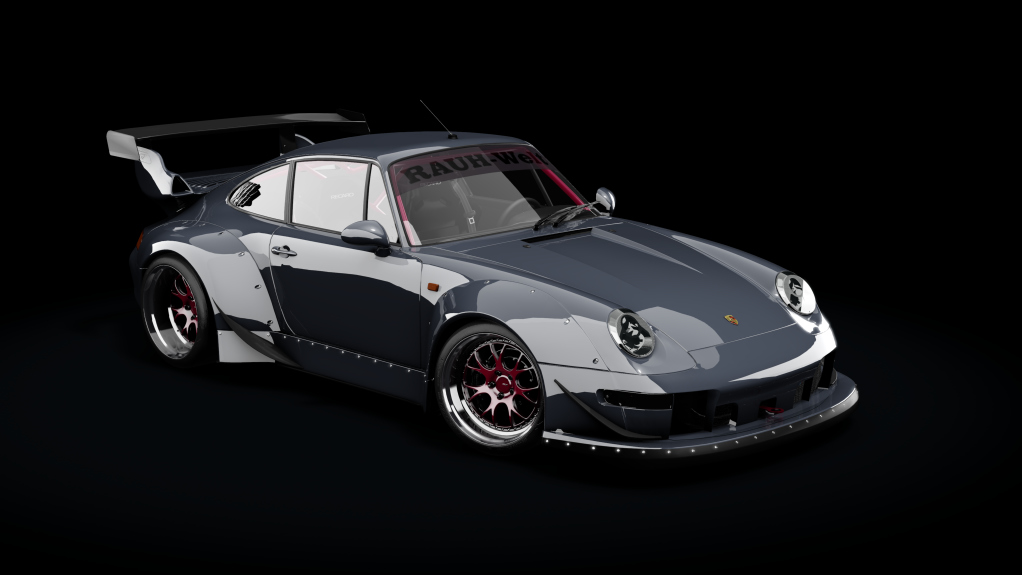 Porsche 911 993 RWB Formula Drift, skin Lead_Grey