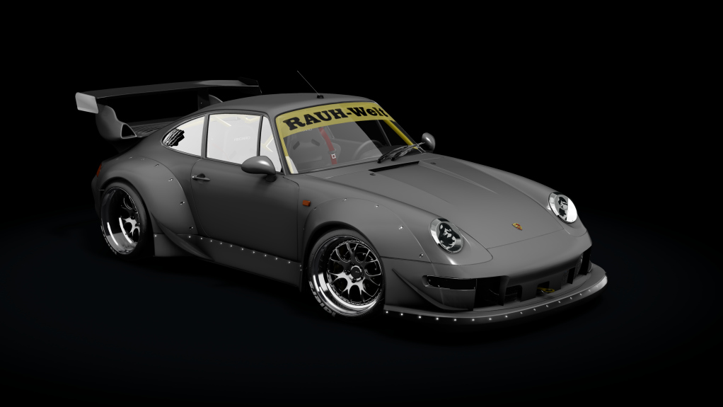 Porsche 911 993 RWB Formula Drift, skin Matte_Grey