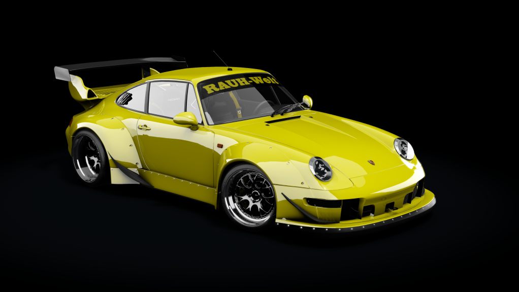 Porsche 911 993 RWB Formula Drift, skin Yellow