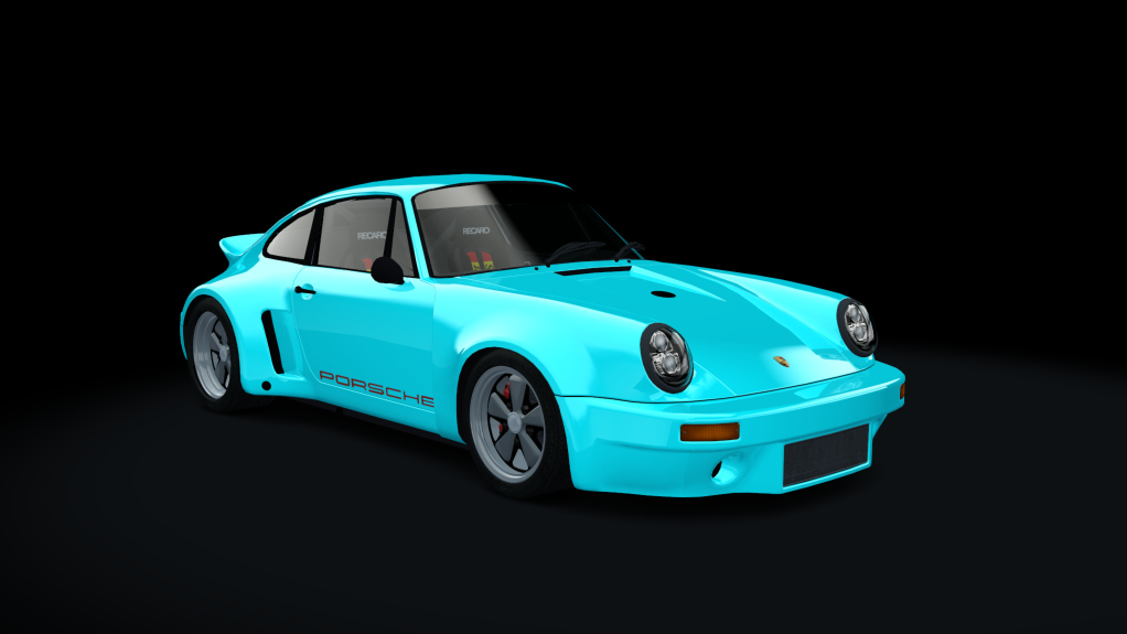 Porsche 911 Singer, skin bleue