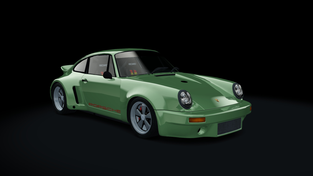 Porsche 911 Singer, skin green