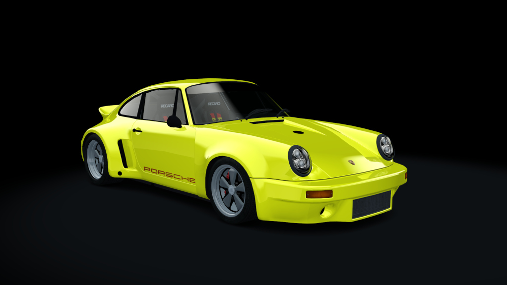 Porsche 911 Singer, skin yellow