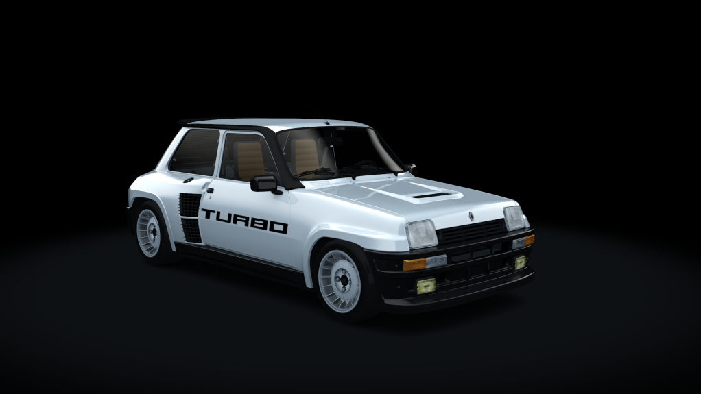 Renault 5 Turbo R (1981), skin blanc_turbo