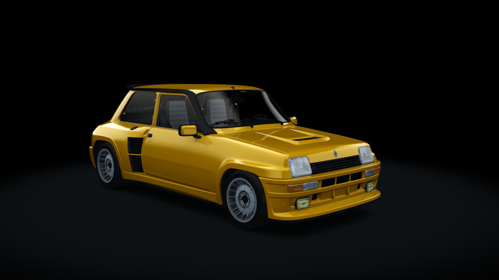 Renault 5 Turbo R (1981), skin jaune_metallique