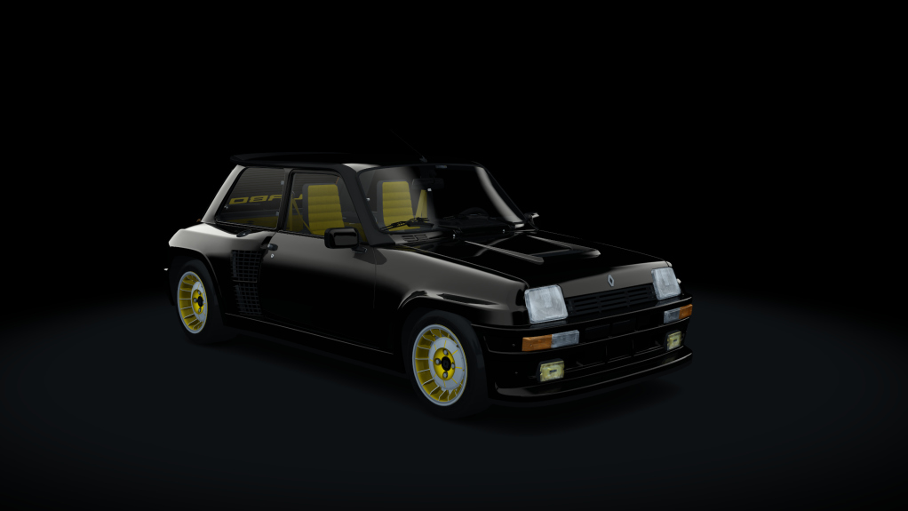 Renault 5 Turbo R (1981), skin noir