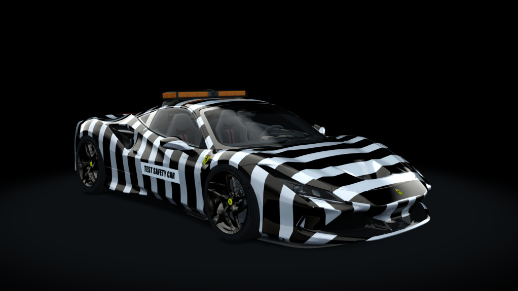 Ferrari F8 Tributo Safety car, skin safety car dev - Copie