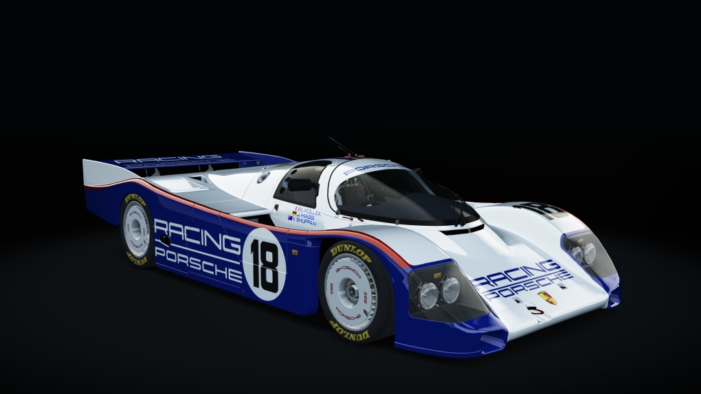 C2 Porsche 962C Long Tail, skin 01_racing_18_87