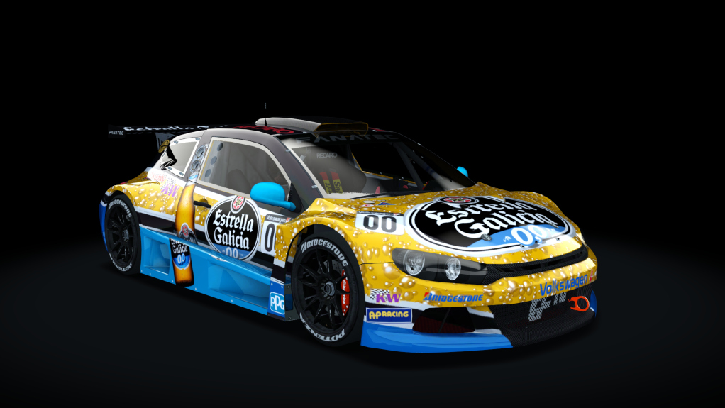 Volkswagen Scirocco Silhouette Vortex GC10, skin 00 Estrella Galicia