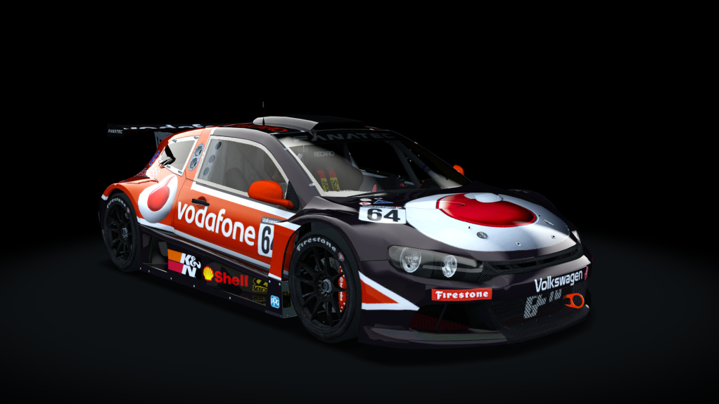 Volkswagen Scirocco Silhouette Vortex GC10, skin 64 vodafone