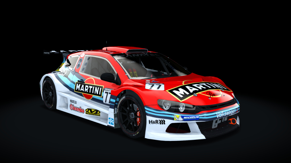 Volkswagen Scirocco Silhouette Vortex GC10, skin 77 Martini