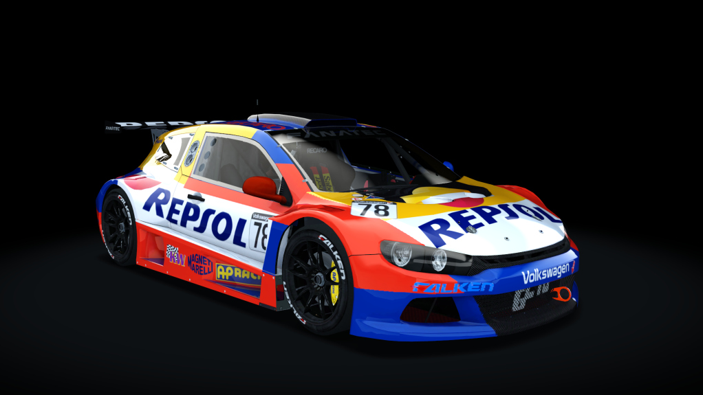 Volkswagen Scirocco Silhouette Vortex GC10, skin 78 Repsol