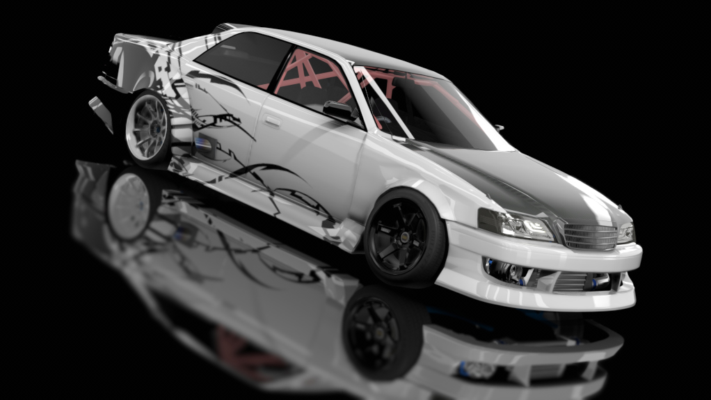 Slideboizz Toyota Chesta v1.1, skin Black and white