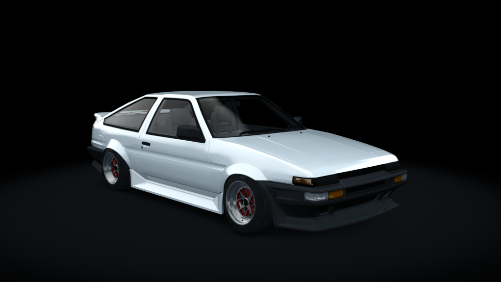 Toyota AE86 WDT (T2Z), skin 1white