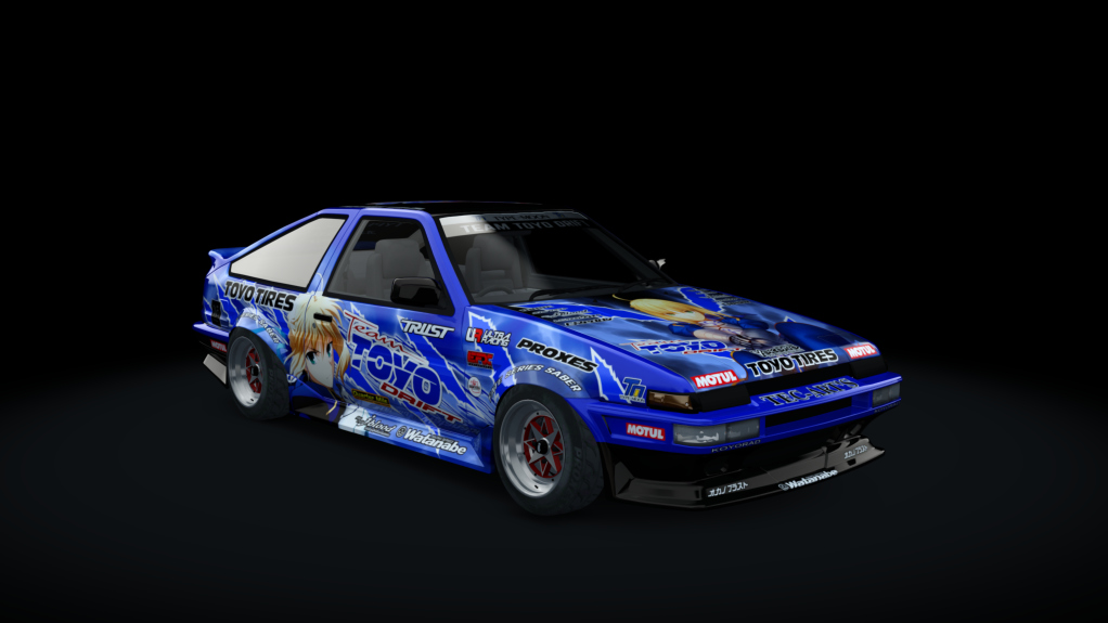 Toyota AE86 WDT (T2Z), skin 77_fate_series_saber