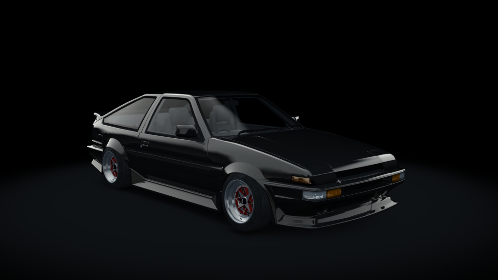 Toyota AE86 WDT (T2Z), skin black