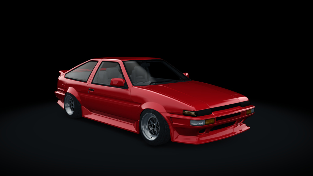 Toyota AE86 WDT (T2Z), skin red