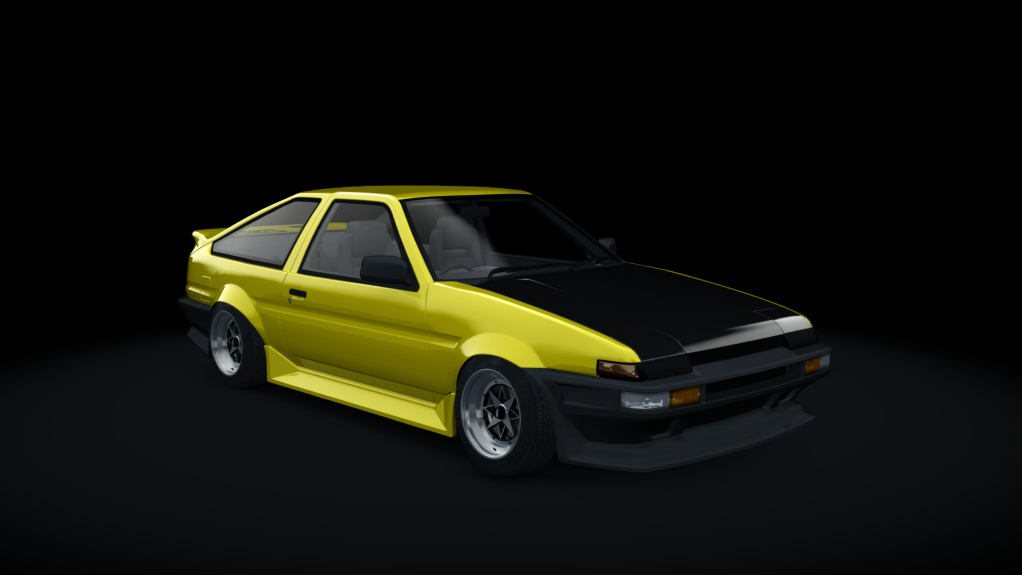 Toyota AE86 WDT (T2Z), skin yellow