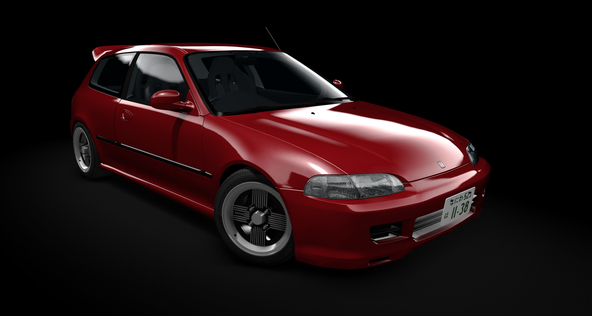 Honda Civic SiR-II [EG6], skin milano_red