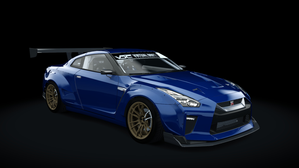 VDC Nissan GT-R DAMD Public 2.0, skin 00_bayside_blue