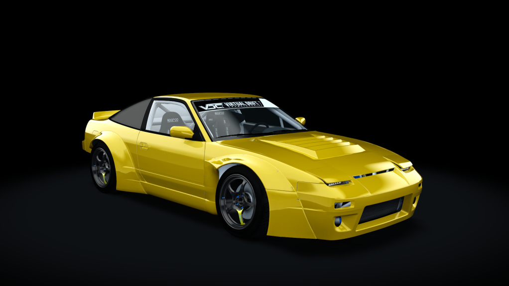 VDC Nissan Silvia RPS13 Public 2.0, skin 04_lightning_yellow