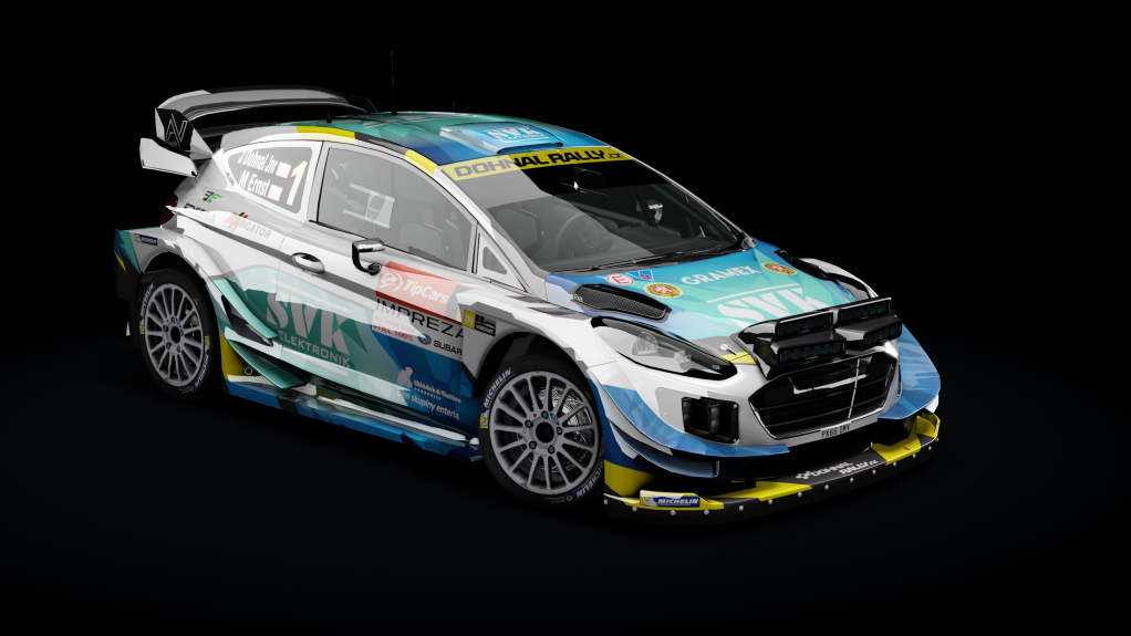 Ford Fiesta WRC+ 2019 / Extralights, skin 01_Jan Dohnal