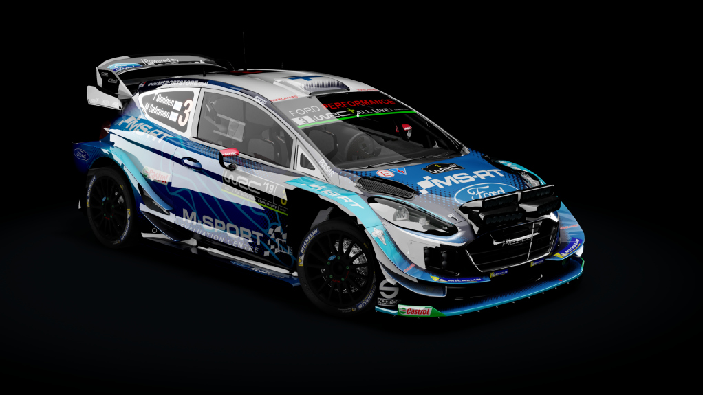 Ford Fiesta WRC+ 2019 / Extralights, skin 03_2019_black