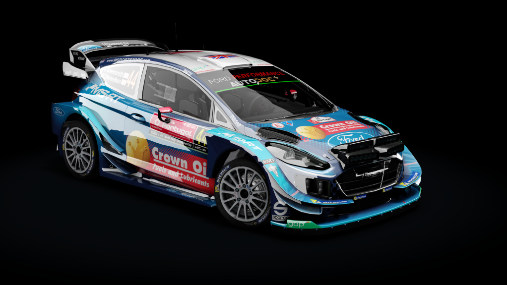 Ford Fiesta WRC+ 2019 / Extralights, skin 44_Greensmith_2019