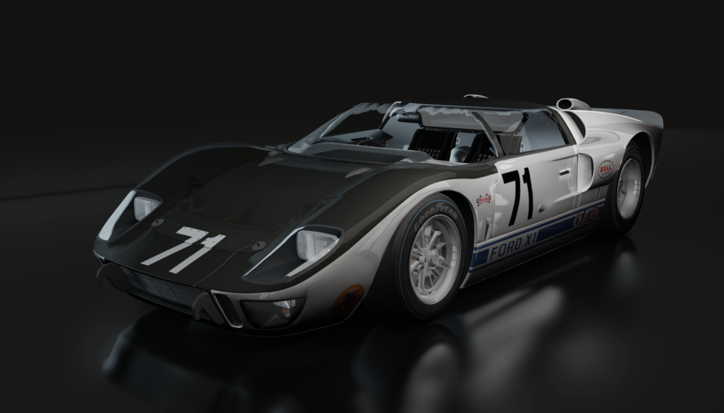 WSC60 Ford GT X1 Roadster, skin 71_black_white