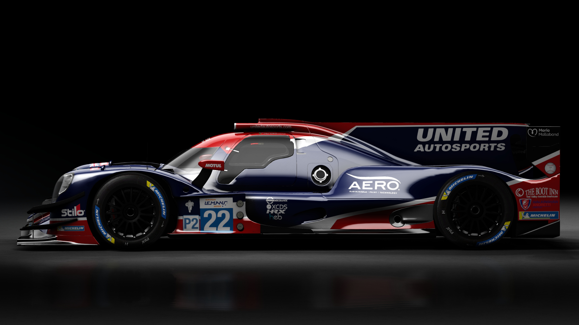 2017 Oreca 07 LMP2, skin 2020 #22 United Autosports ELMS