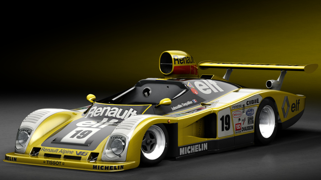 1977 Renault Alpine A442, skin #19 LM 1976