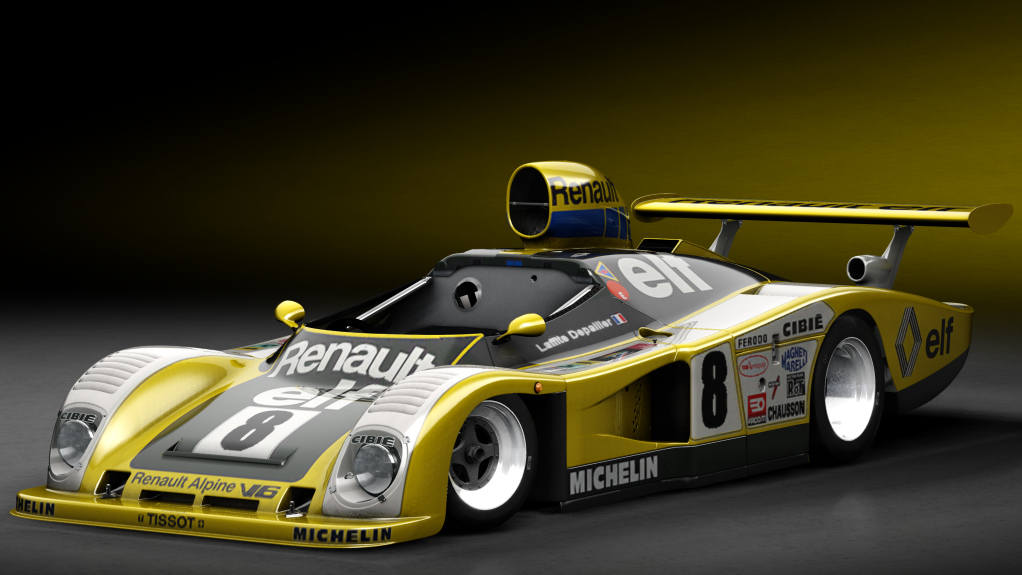 1977 Renault Alpine A442, skin #8 LM 1977