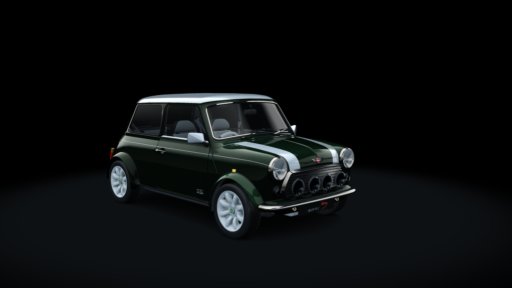 Rover Mini 1.3i Cooper S Works, skin British_Racing_Green