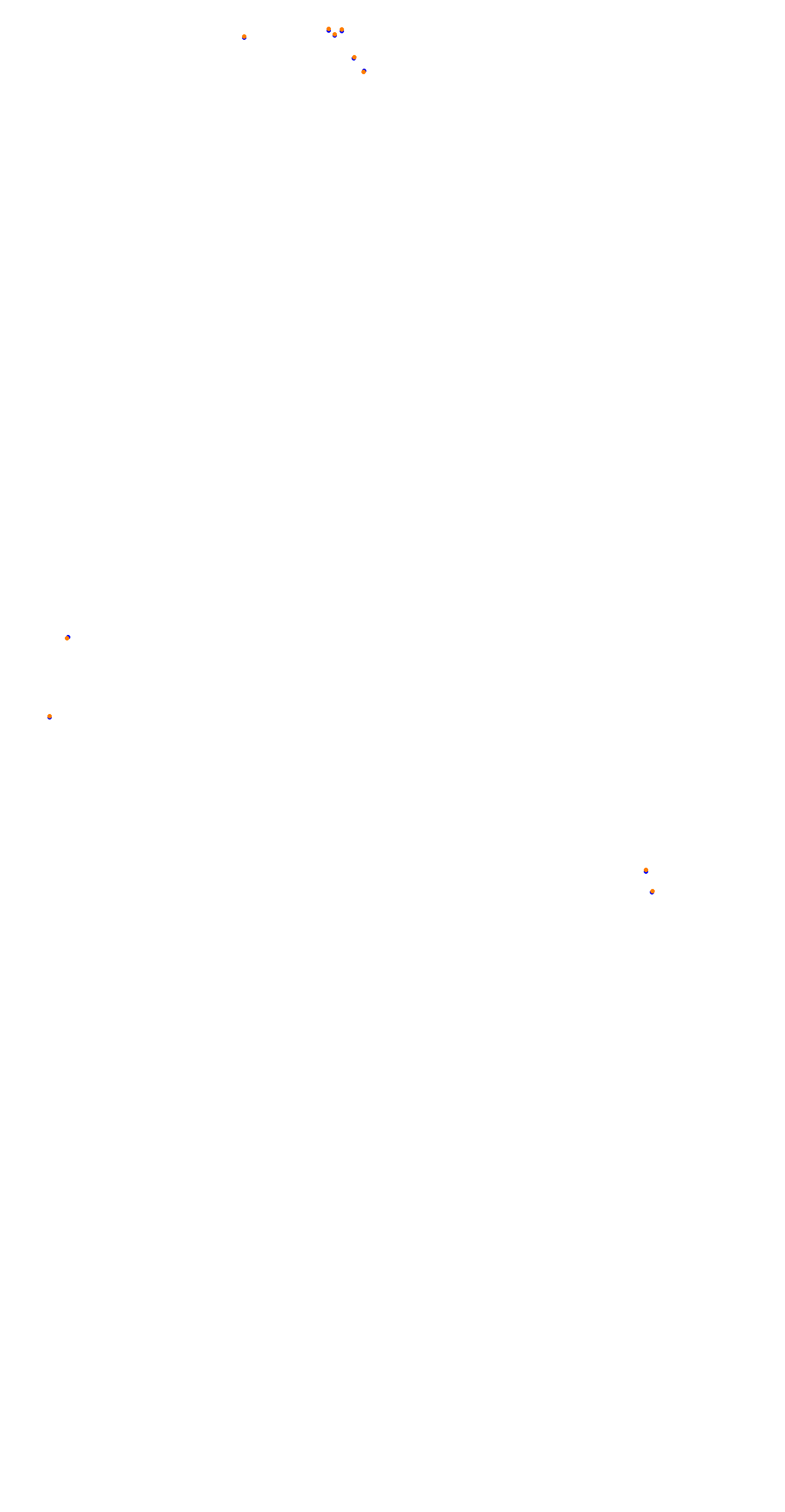 Circuit de la Sarthe (Le Mans) Night collisions