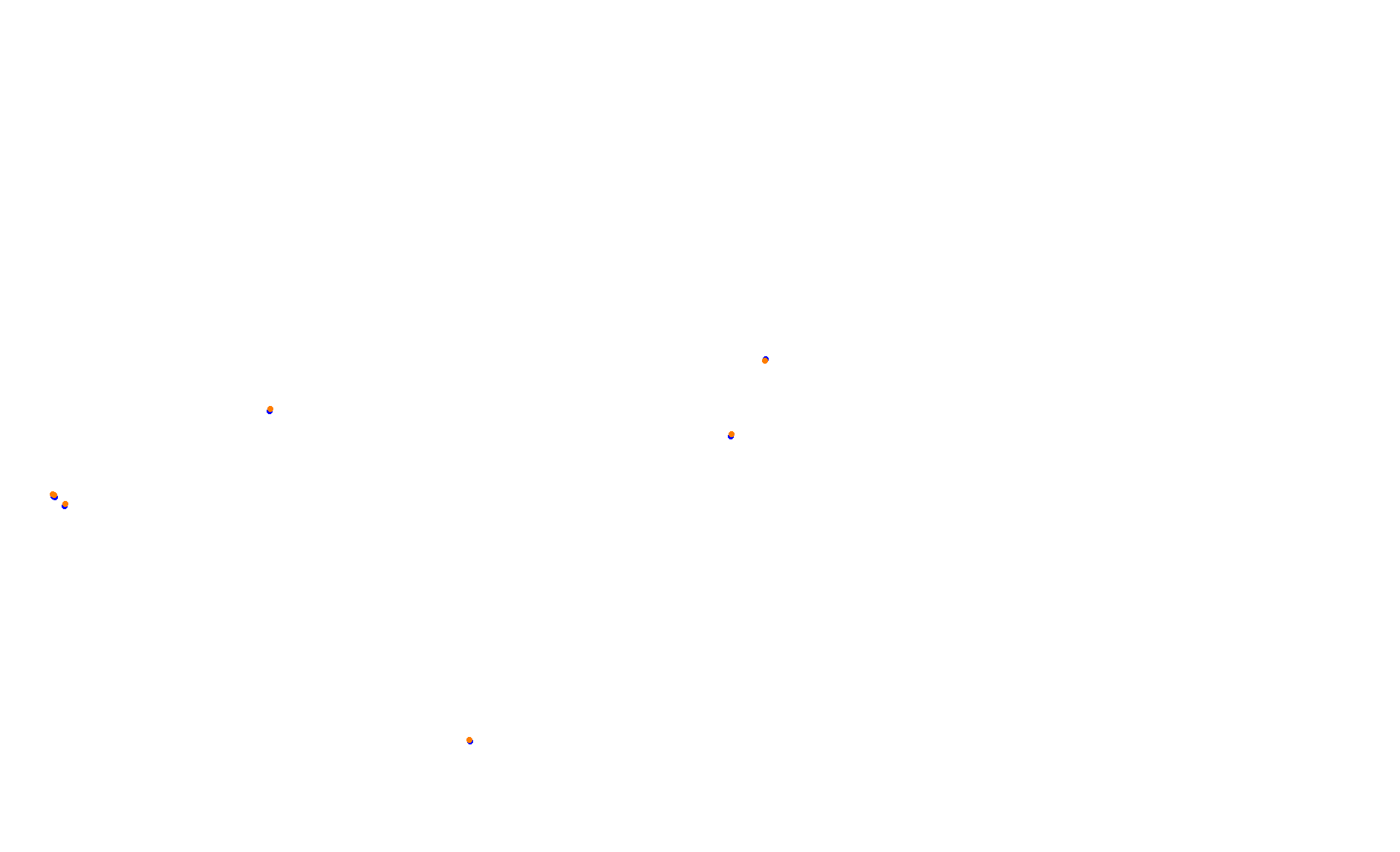 Circuit of The Americas (extendedpits) collisions